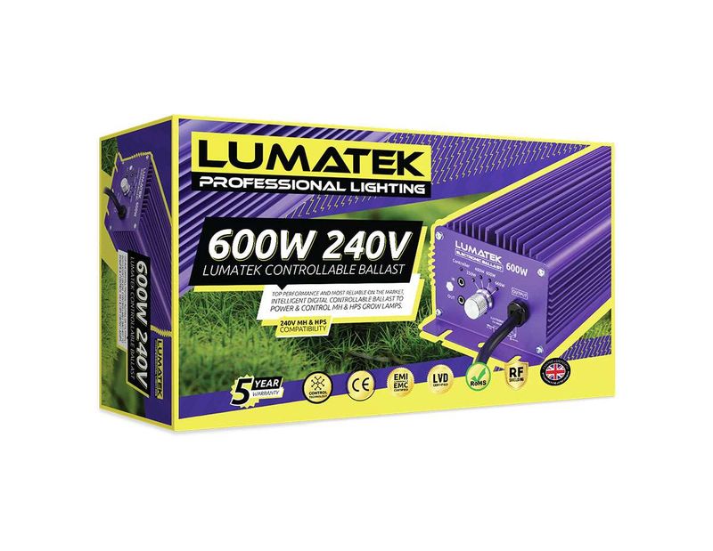 Lumatek Controllable Digital HID Ballast 600 W
