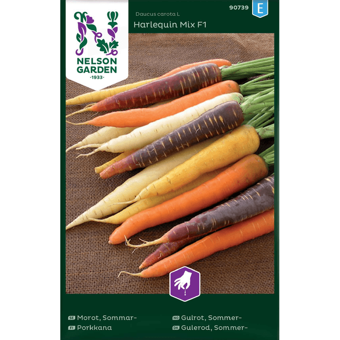 Hovedbilde Gulrot, Sommer- 'Harlequin mix' F1