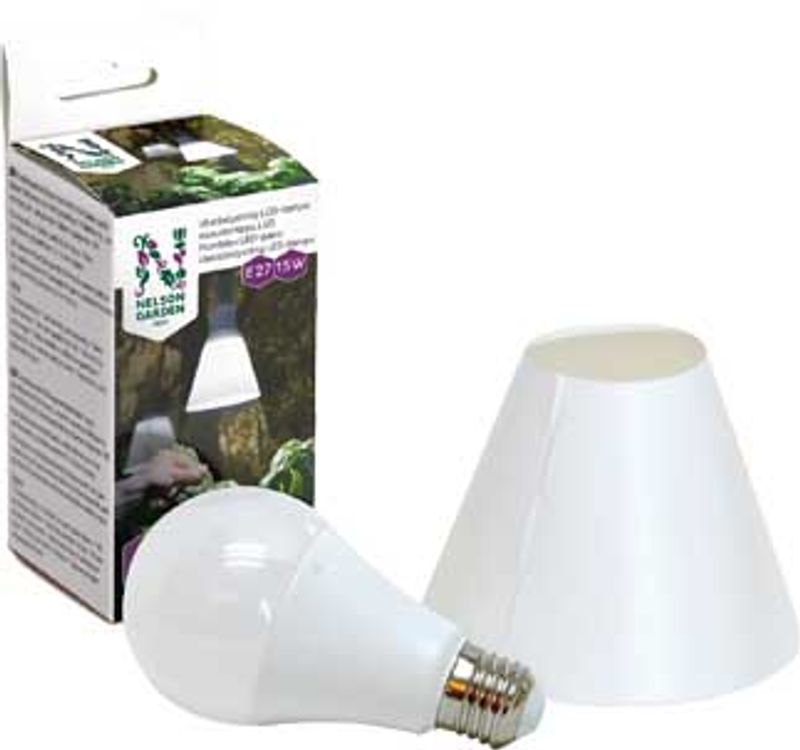Plantelys LED-pære 15 W E27-sokkel