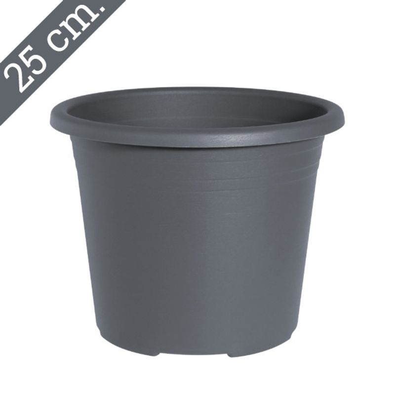 Rund plastpotte ø25 cm