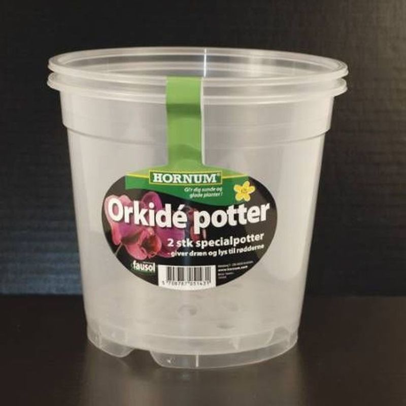 Orkidépotter 15 cm, 2-pk.