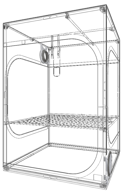 Dark Room DR150 150x150x217 cm V.4 Secret Jardin