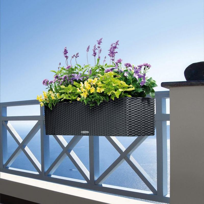 Balconera Cottage 80 'Light Grey', Lechuza Balkongkasse